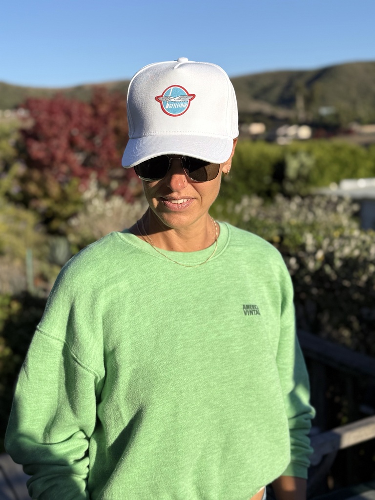 Hvít Loftleiðahúfa