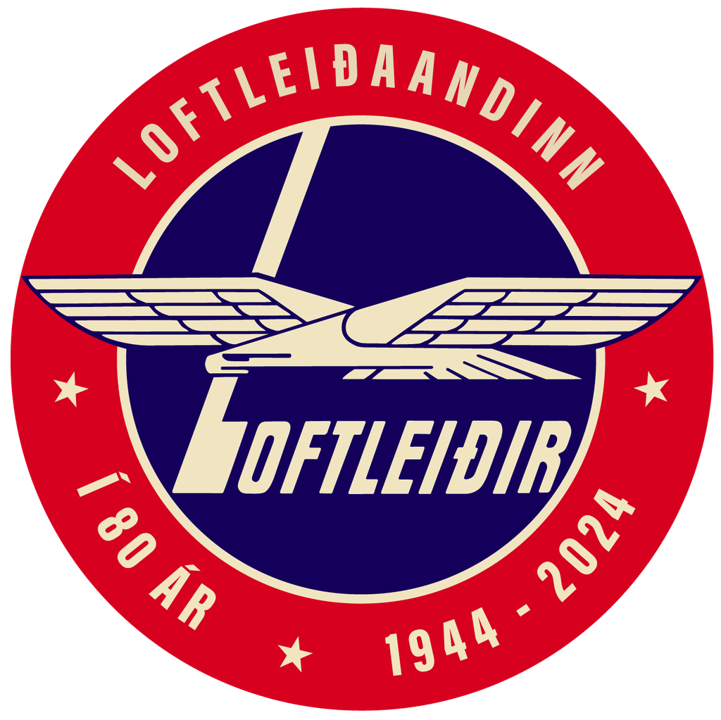 Töskulímmiði Loftleiðir, 4 stk.