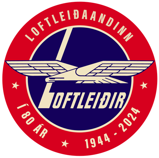 Töskulímmiði Loftleiðir, 4 stk.
